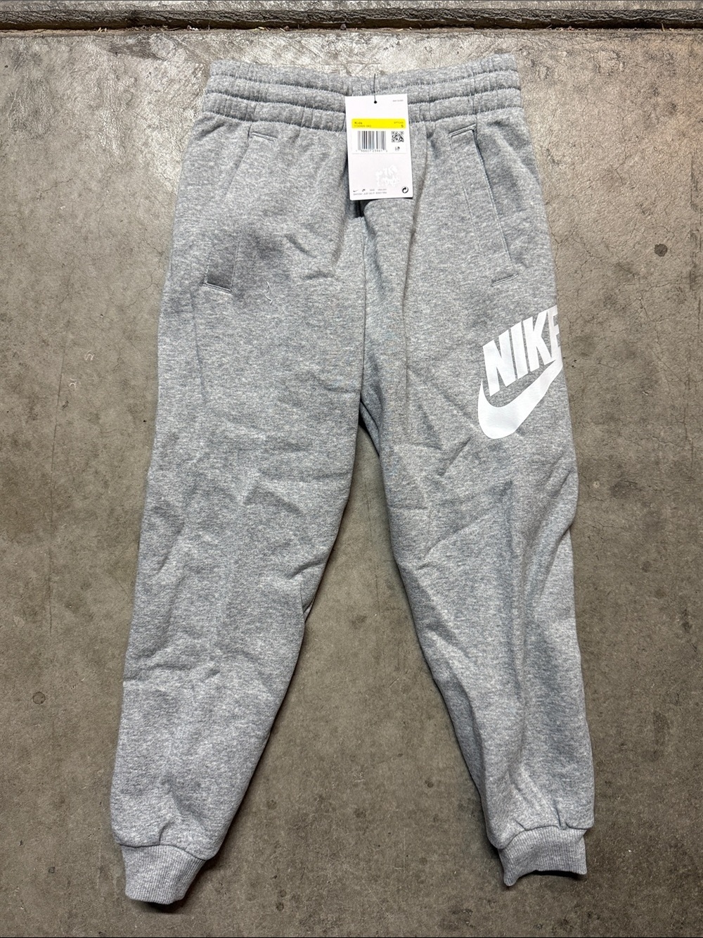 Nike Gray Kids Small NSW Fleece Joggers